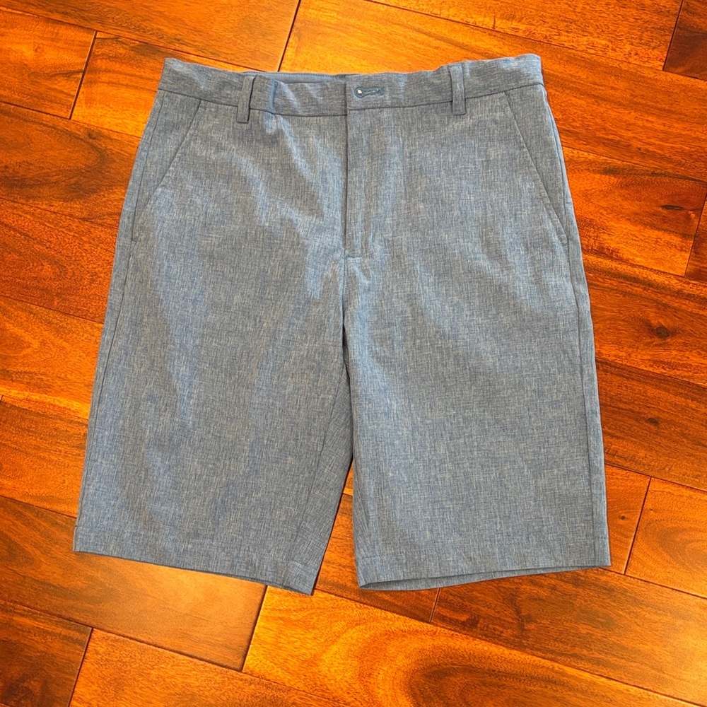 Vineyard Vines Boys Heathered Blue Performance Shorts